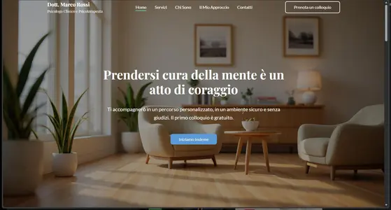 Sito Web per psicologo e psicoterapeuta