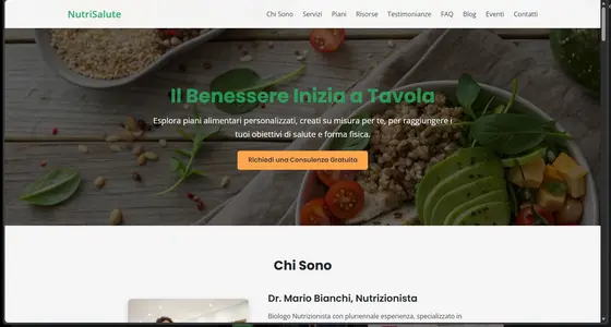 Sito Web Nutrizionista