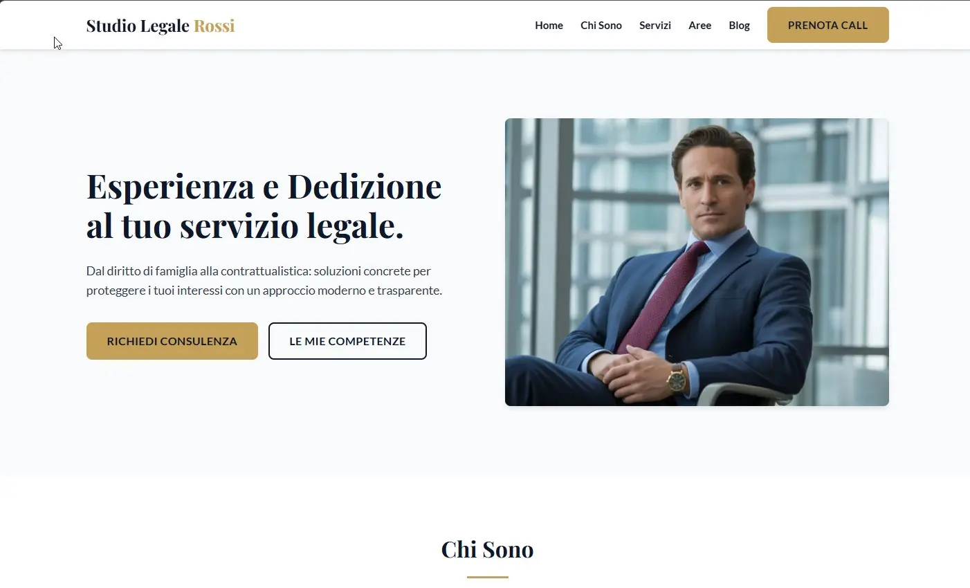 Sito web professionale per avvocati
