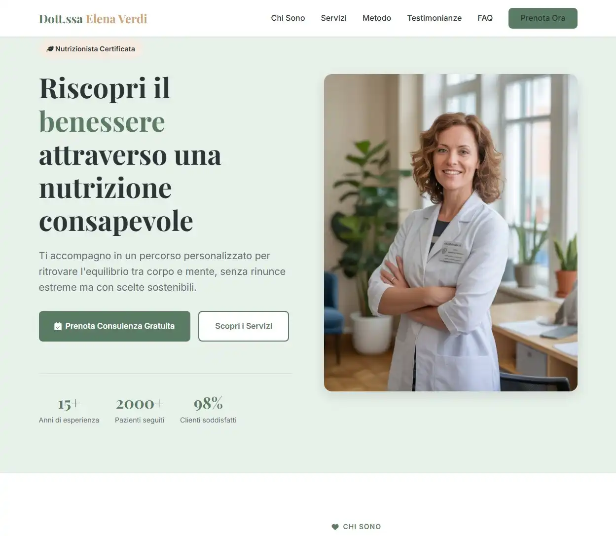 Sito web professionale per Nutrizionisti Sito web professionale per Nutrizionisti