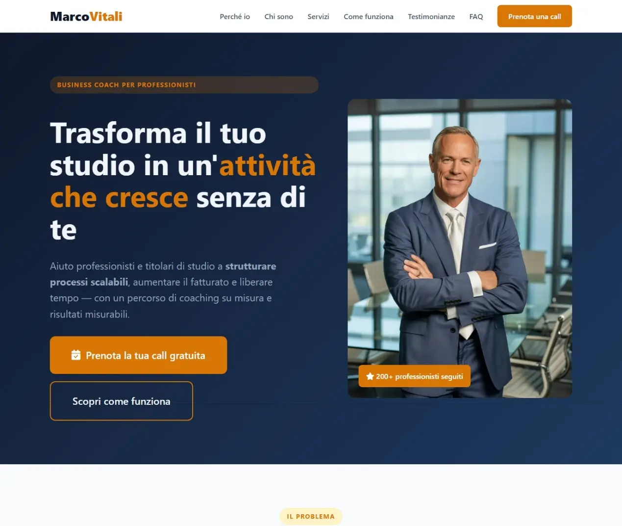 Sito Web per business coach Sito Web per business coach